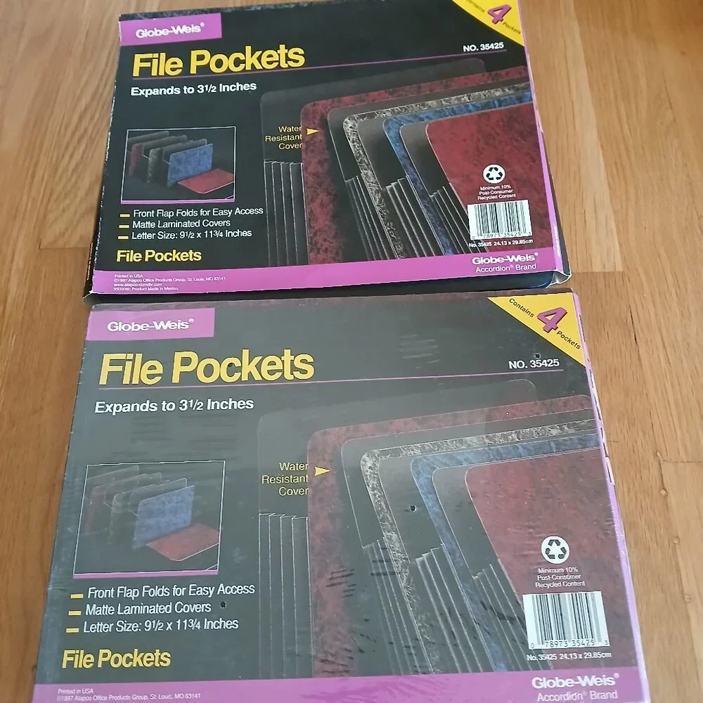 Globe Weis File Pockets expand to 3.5